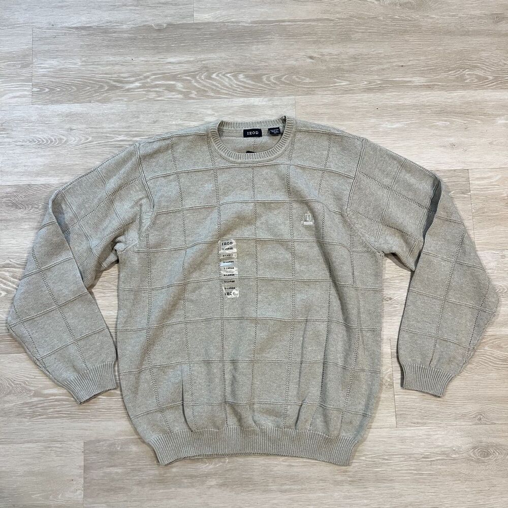 IZOD Beige Sweater Men's-Size XL